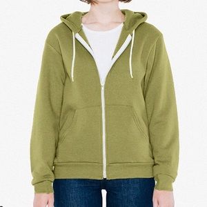 NEW American Apparel Moss Green Hoodie Unisex S